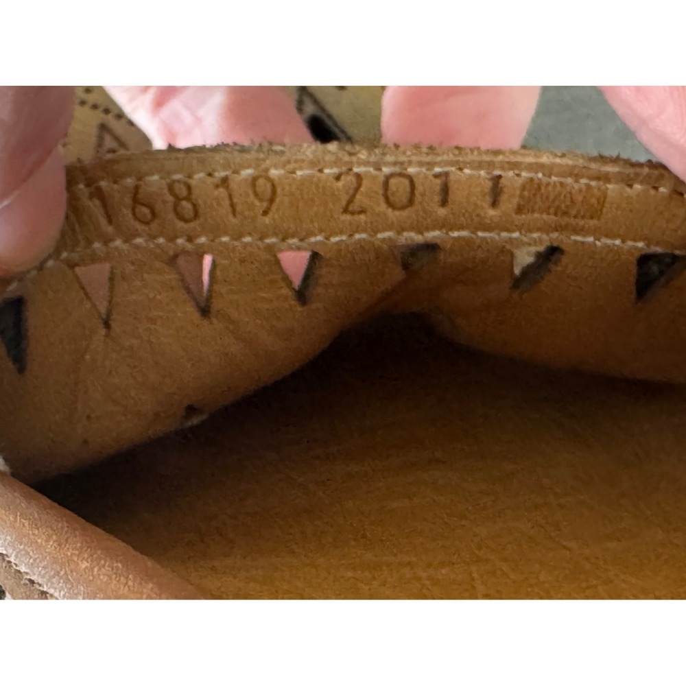 Spring Step Fusaro Tan Leather Laser Cut Perforated Loafer Shoe 7.5 - 8 - Picture 8 of 13